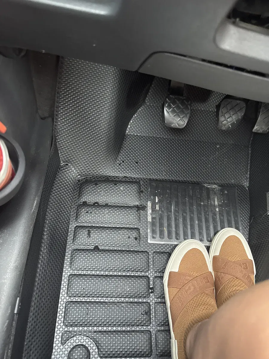 Tapete instalado visto de cima